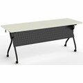 Special-T Table, FlipNest, Transform2, 72inx24inx30in, Crisp Linen/Black SCTTRNF22472BCL